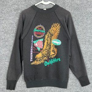 Vintage American Wilderness eagle Bear Animal Sweatshirt Size M USA Outfitters